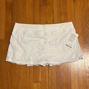 NWT Lululemon Pace Rival Mid Rise White Skirt Women’s 14
